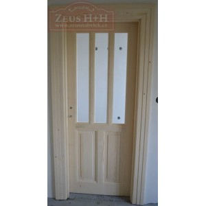 Interiérové dveře rustikál + obložky masiv smrk RZ103