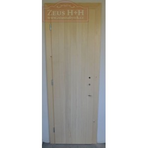 Interiérové dveře palubkové + obložky masiv smrk RZ104